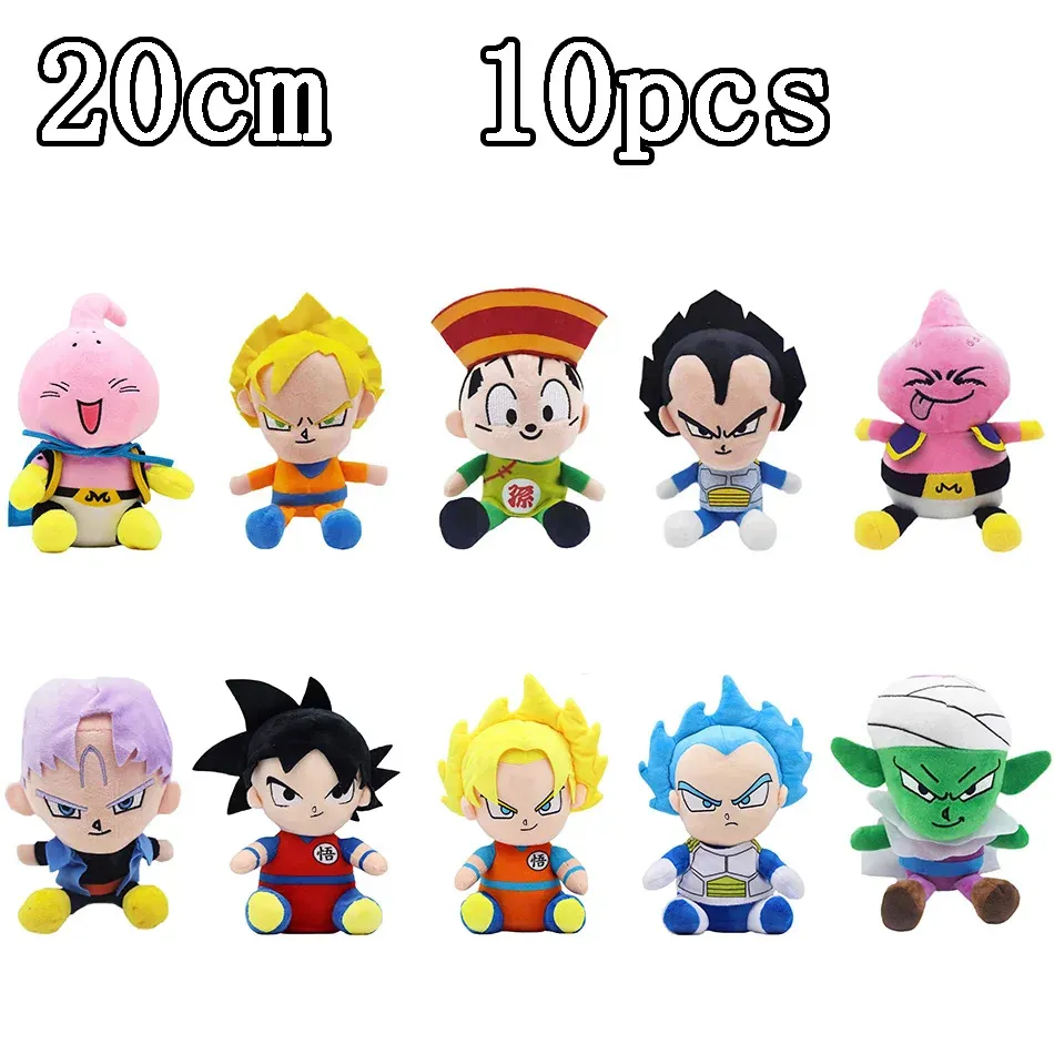 20cm Dragon Ball Japón Anime juguetes de peluche Super – 20 cm, lot de 10