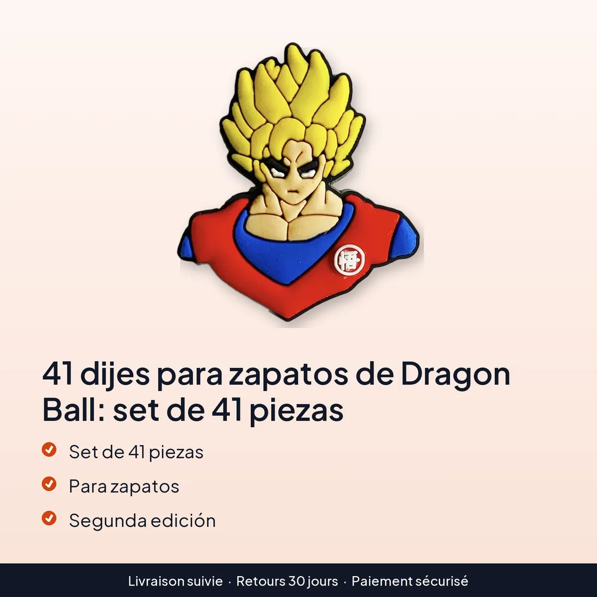41 dijes para zapatos de Dragon Ball: set de 41 piezas : set de 41 piezas, para zapatos, segunda edición