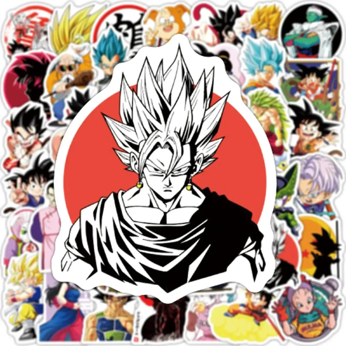 50, 100 o 200 pegatinas de Dragon Ball de PVC resistentes al agua – vue 4