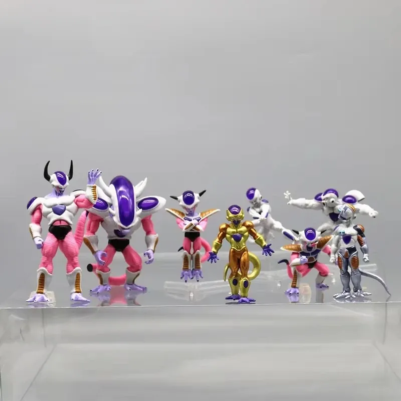 8 Figuras de Anime de Dragon Ball Z de Freezer en PVC para colección – Con sus soportes
