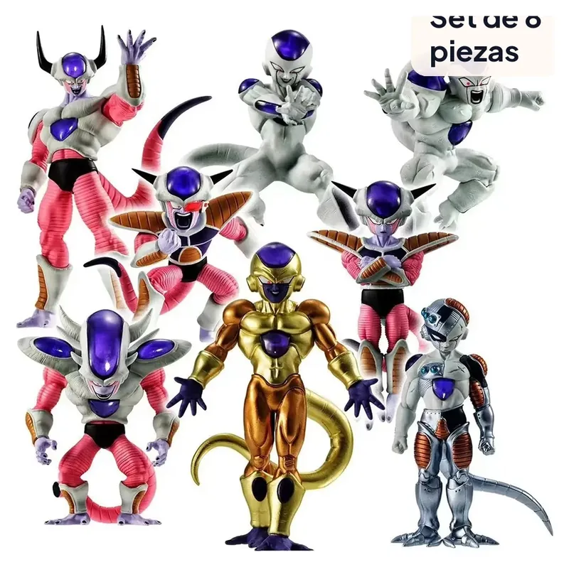 8 Figuras de Anime de Dragon Ball Z de Freezer en PVC para colección