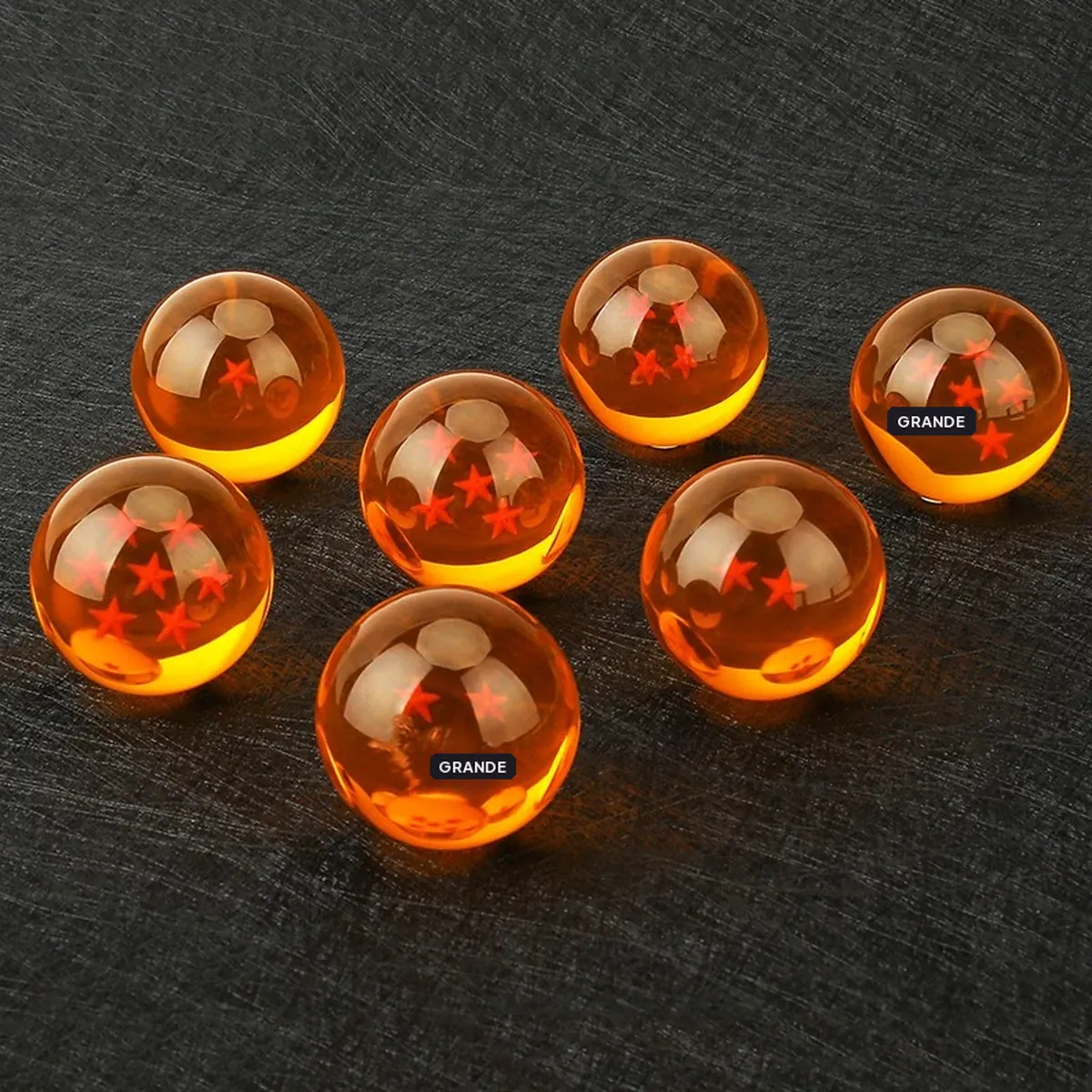 Anime Dragon Ball: set de 7 esferas 1:1 de 3.5 cm, con o sin caja – vue 3