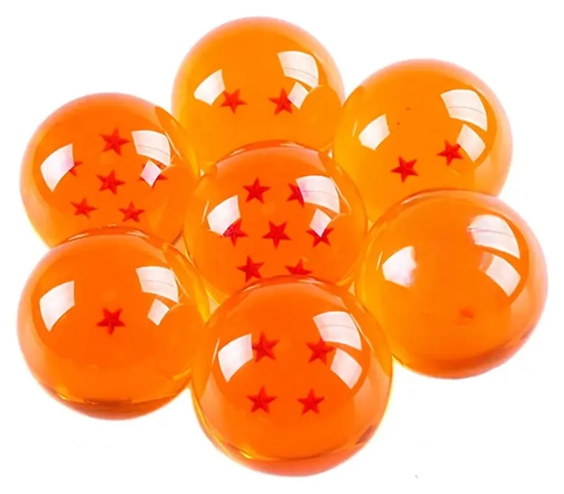 Anime Dragon Ball: set de 7 esferas 1:1 de 3.5 cm, con o sin caja