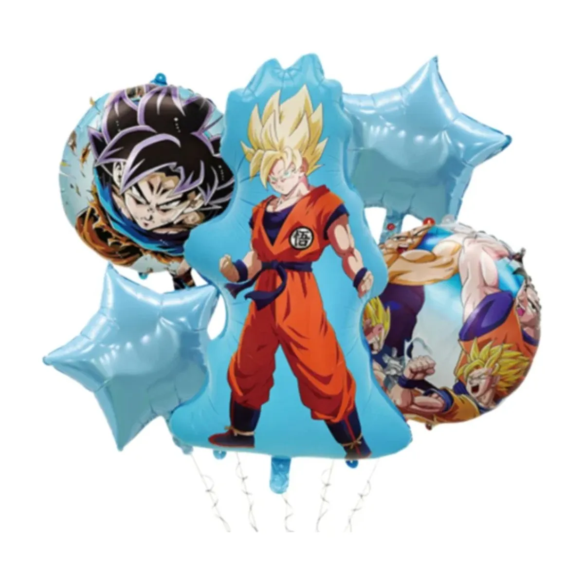 Artículos de fiesta de cumpleaños de Dragon Ball: globos y vajilla – qqtz 1