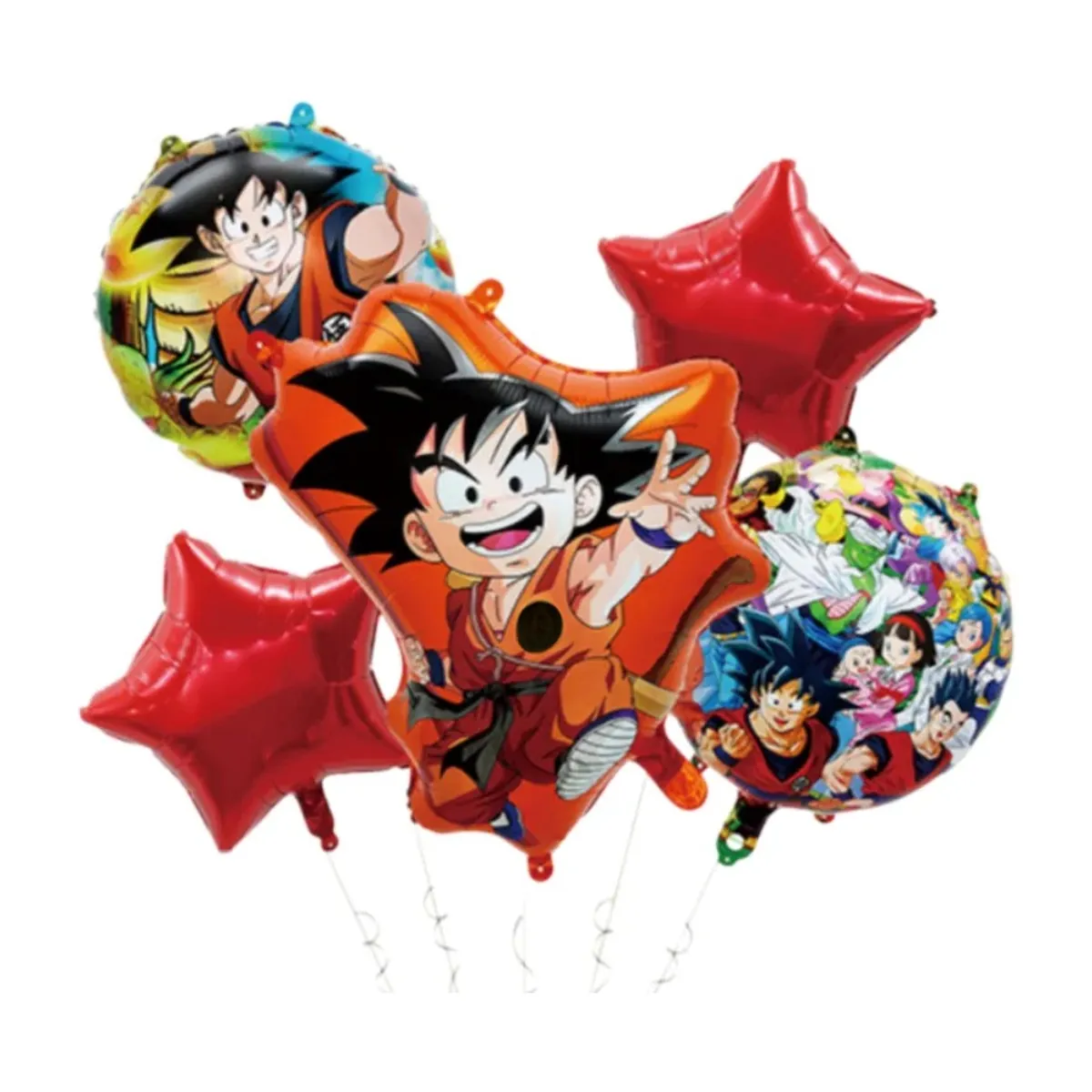 Artículos de fiesta de cumpleaños de Dragon Ball: globos y vajilla – qqtz 5