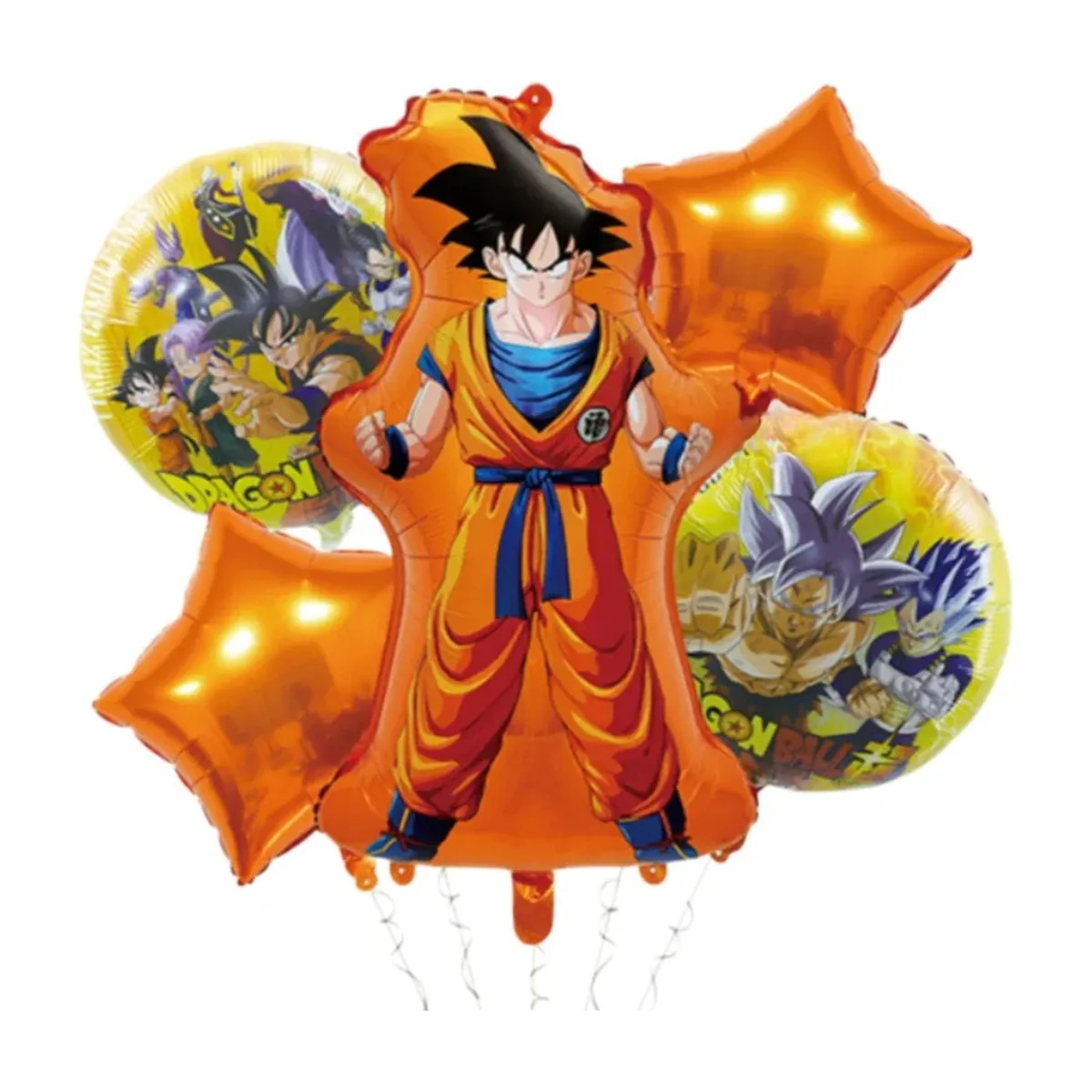 Artículos de fiesta de cumpleaños de Dragon Ball: globos y vajilla – qqtz 6