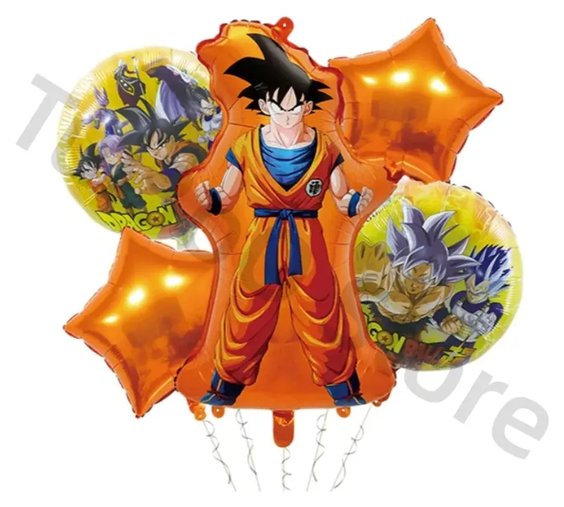 Artículos de fiesta de cumpleaños de Dragon Ball: globos y vajilla