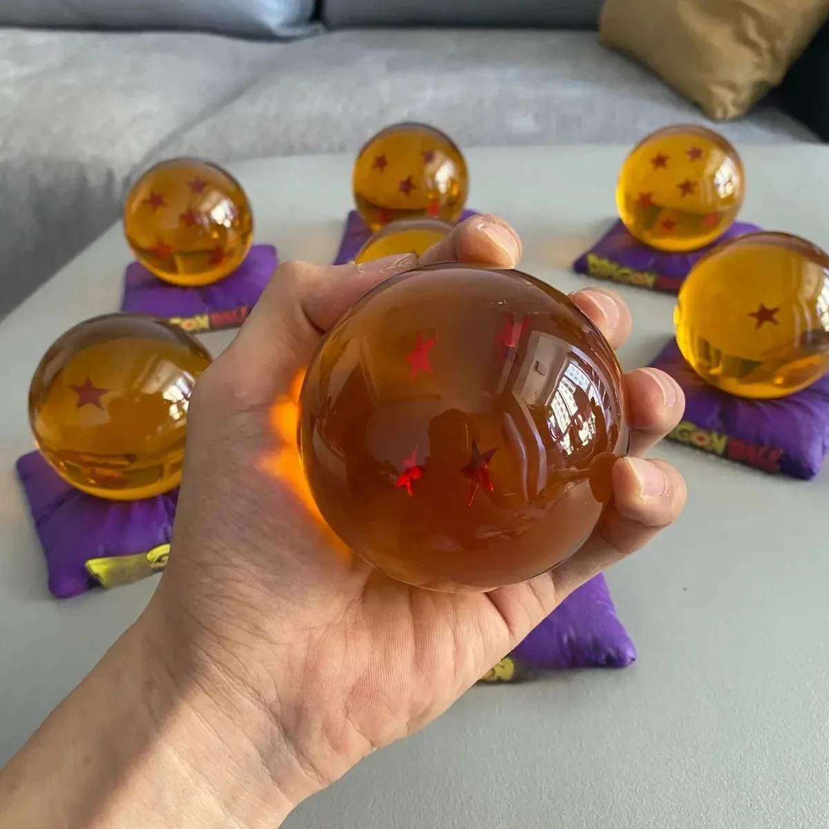 Bola de cristal Dragon Ball Z: esfera de 3.5 o 7.6 cm con estrellas – vue 2