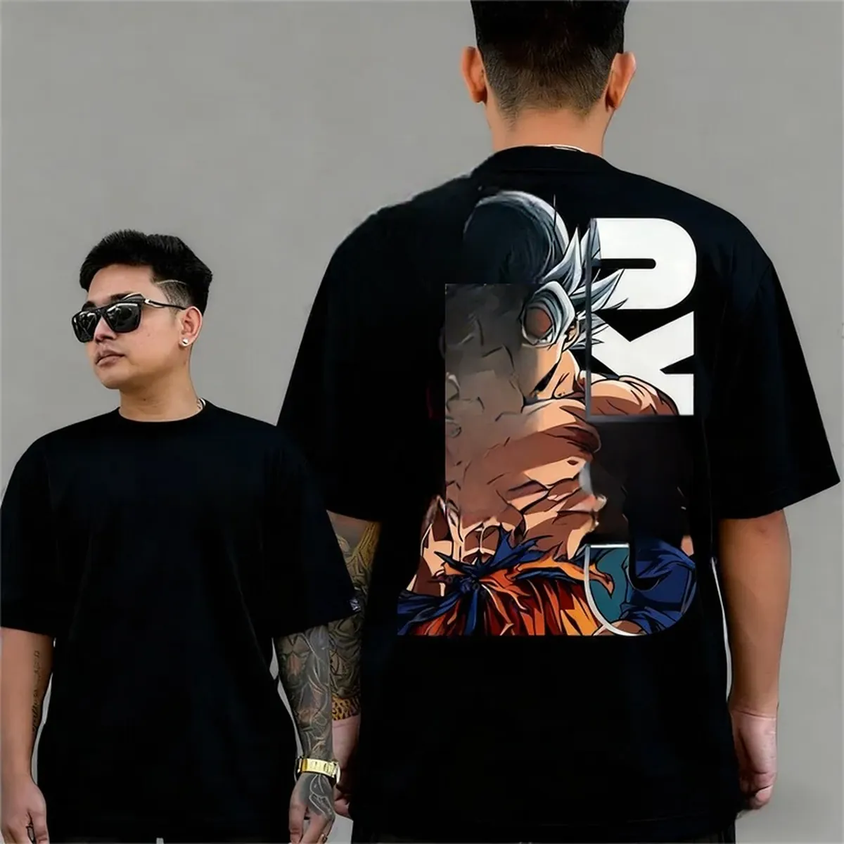Camiseta de anime de Goku 2026 para hombre, algodón – vue 2