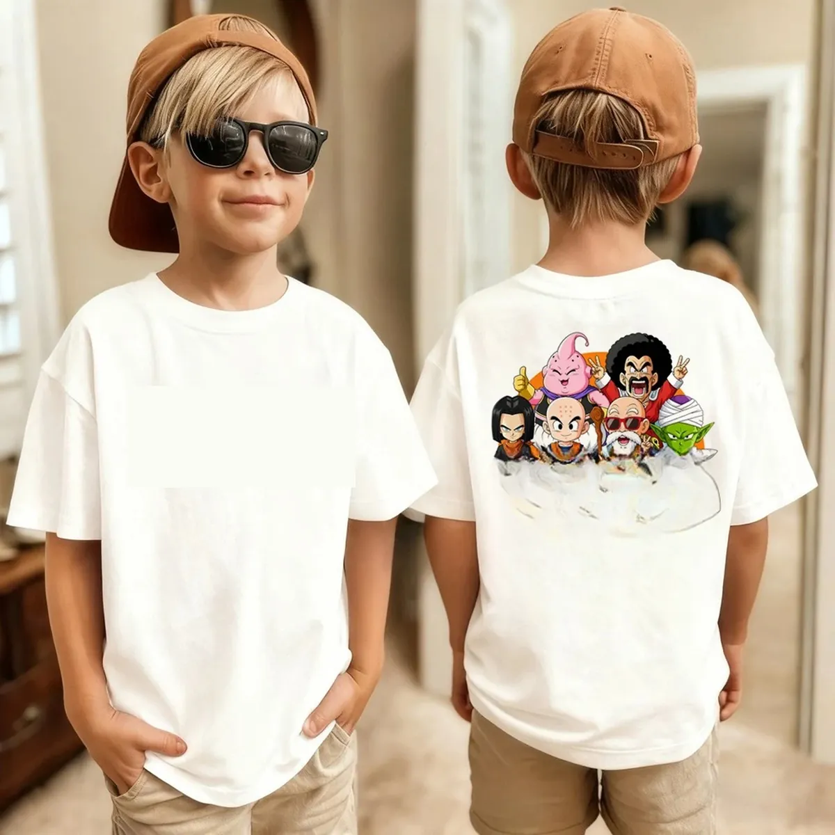 Camiseta con estampado de anime japonés de Goku, unisex – vue 2
