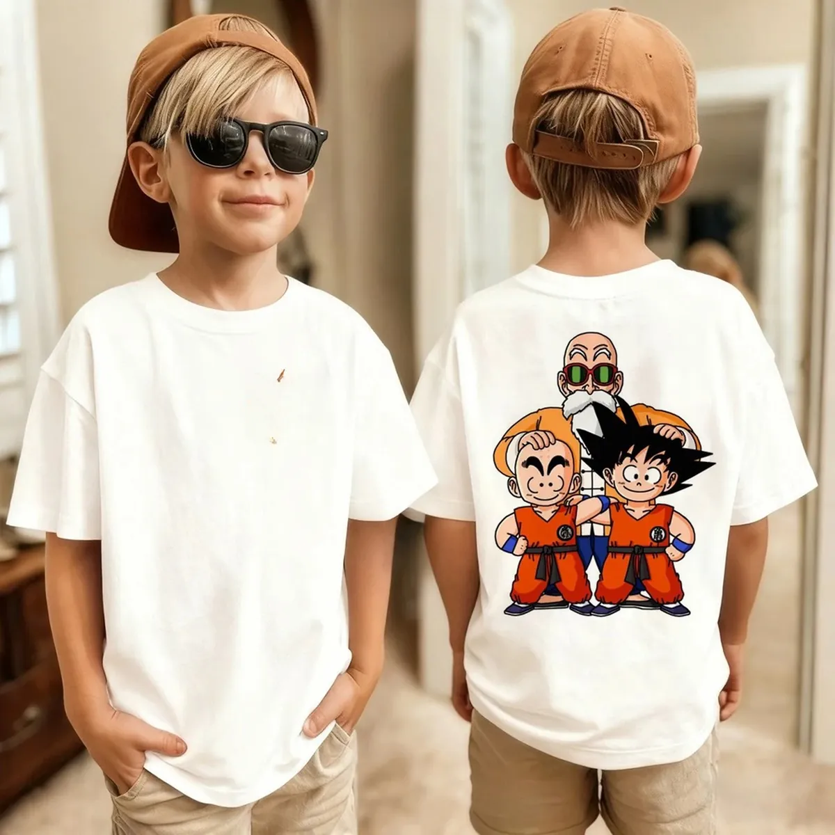 Camiseta con estampado de anime japonés de Goku, unisex – modèle 13