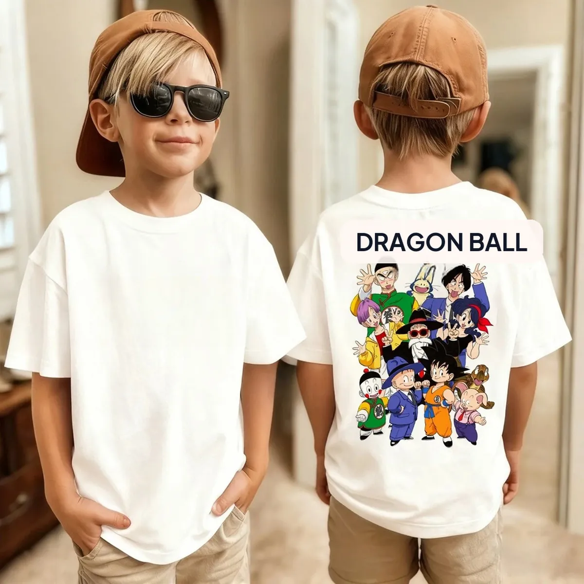 Camiseta con estampado de anime japonés de Goku, unisex – modèle 14
