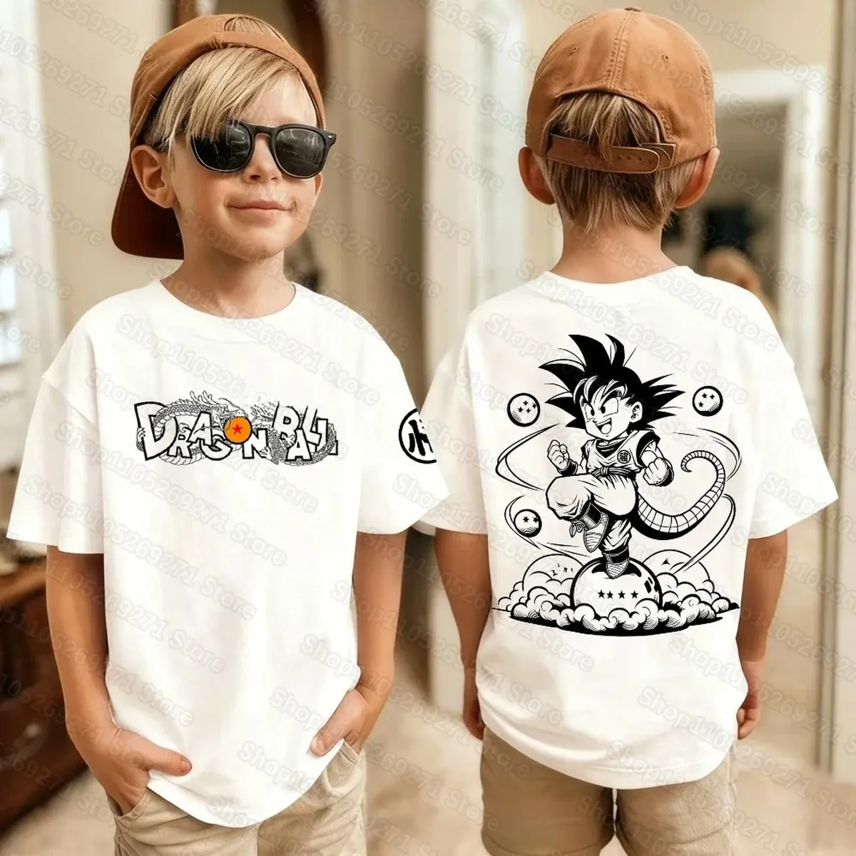 Camiseta con estampado de anime japonés de Goku, unisex – modèle 15