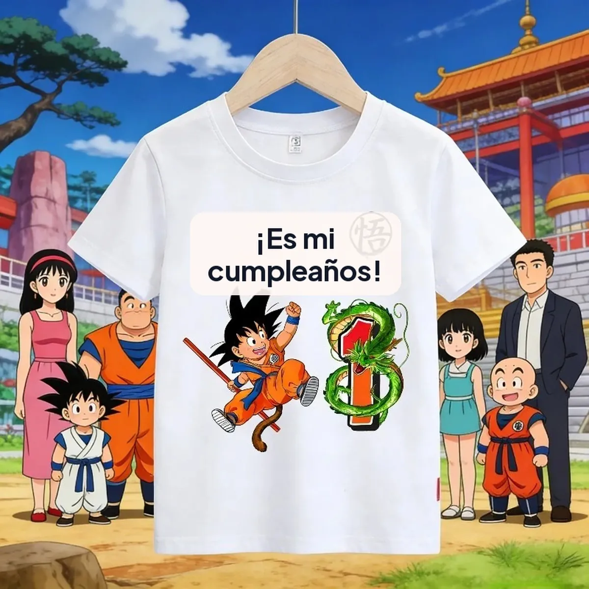 Camiseta de Goku de algodón para niños, manga corta – vue 2