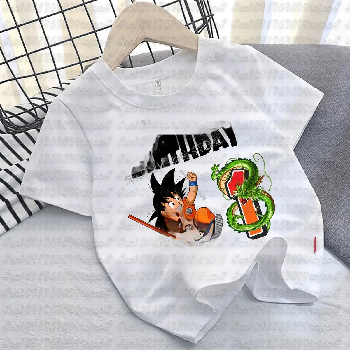 Camiseta de Goku de algodón para niños, manga corta – cmt12605
