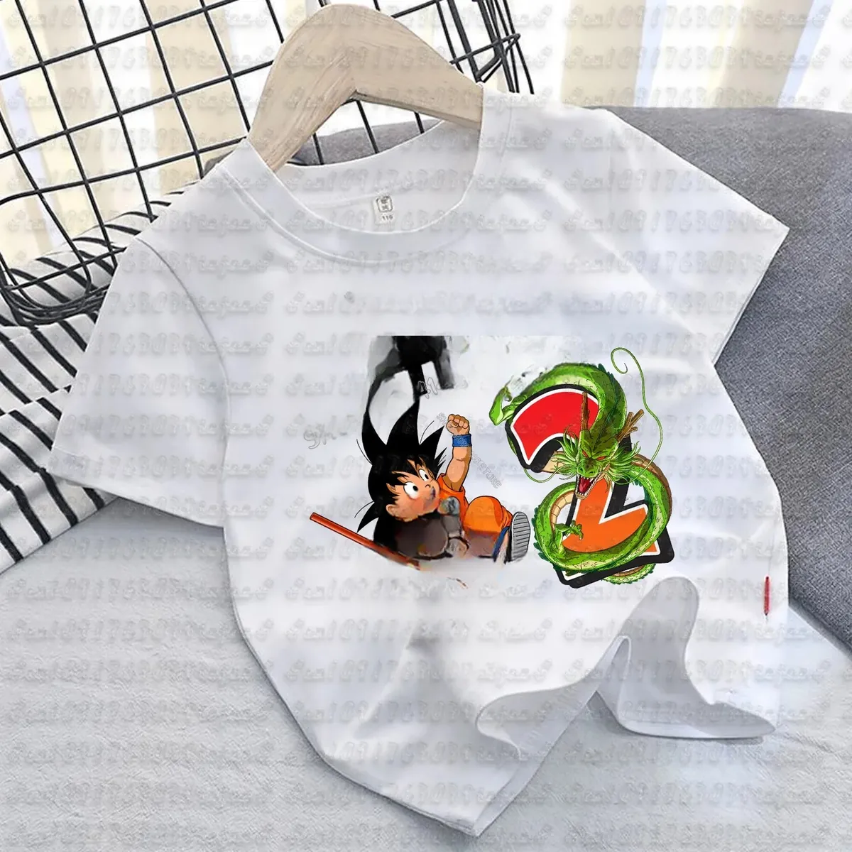 Camiseta de Goku de algodón para niños, manga corta – cmt12606