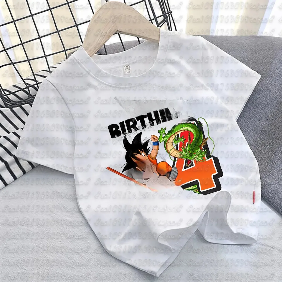 Camiseta de Goku de algodón para niños, manga corta – cmt12608