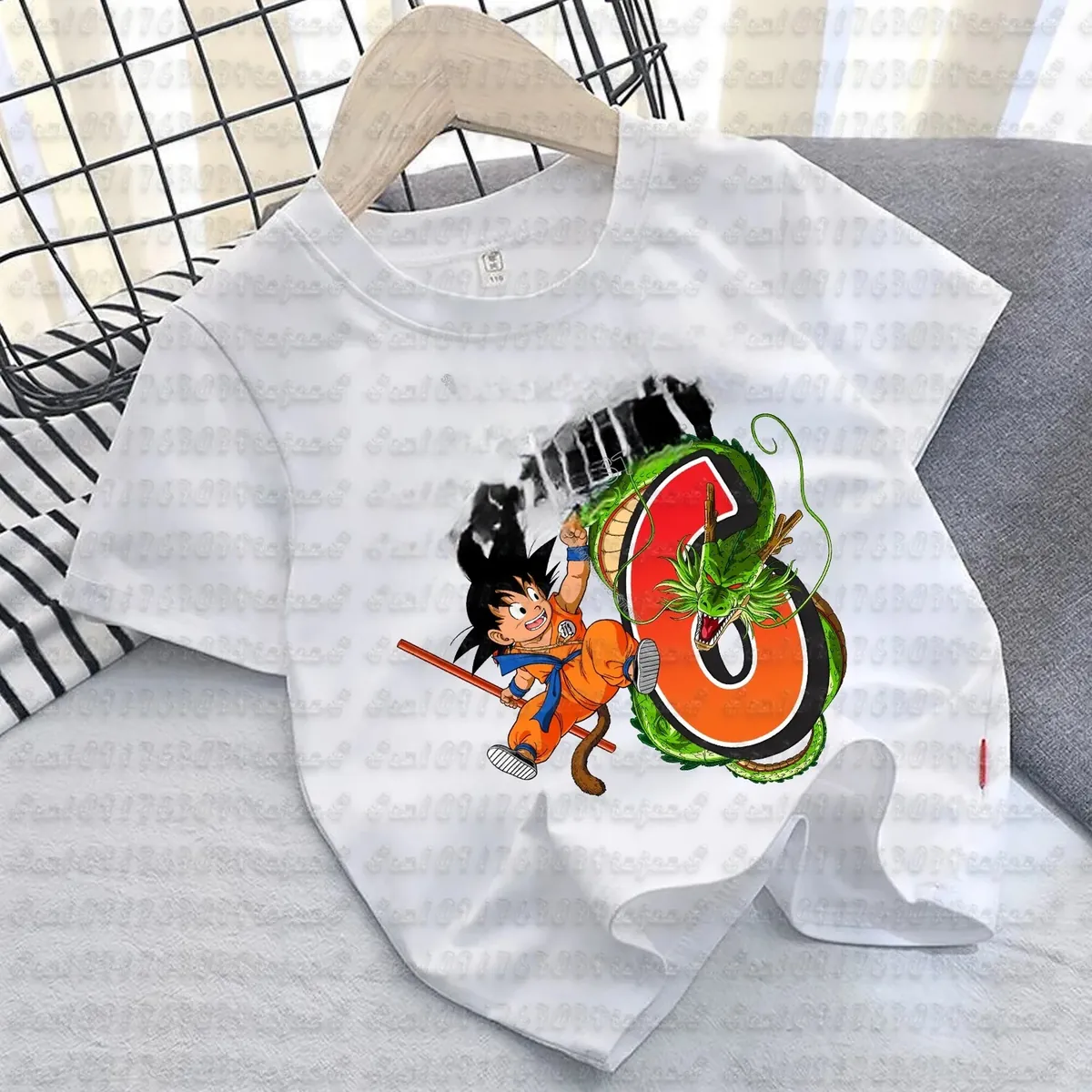 Camiseta de Goku de algodón para niños, manga corta – cmt12610