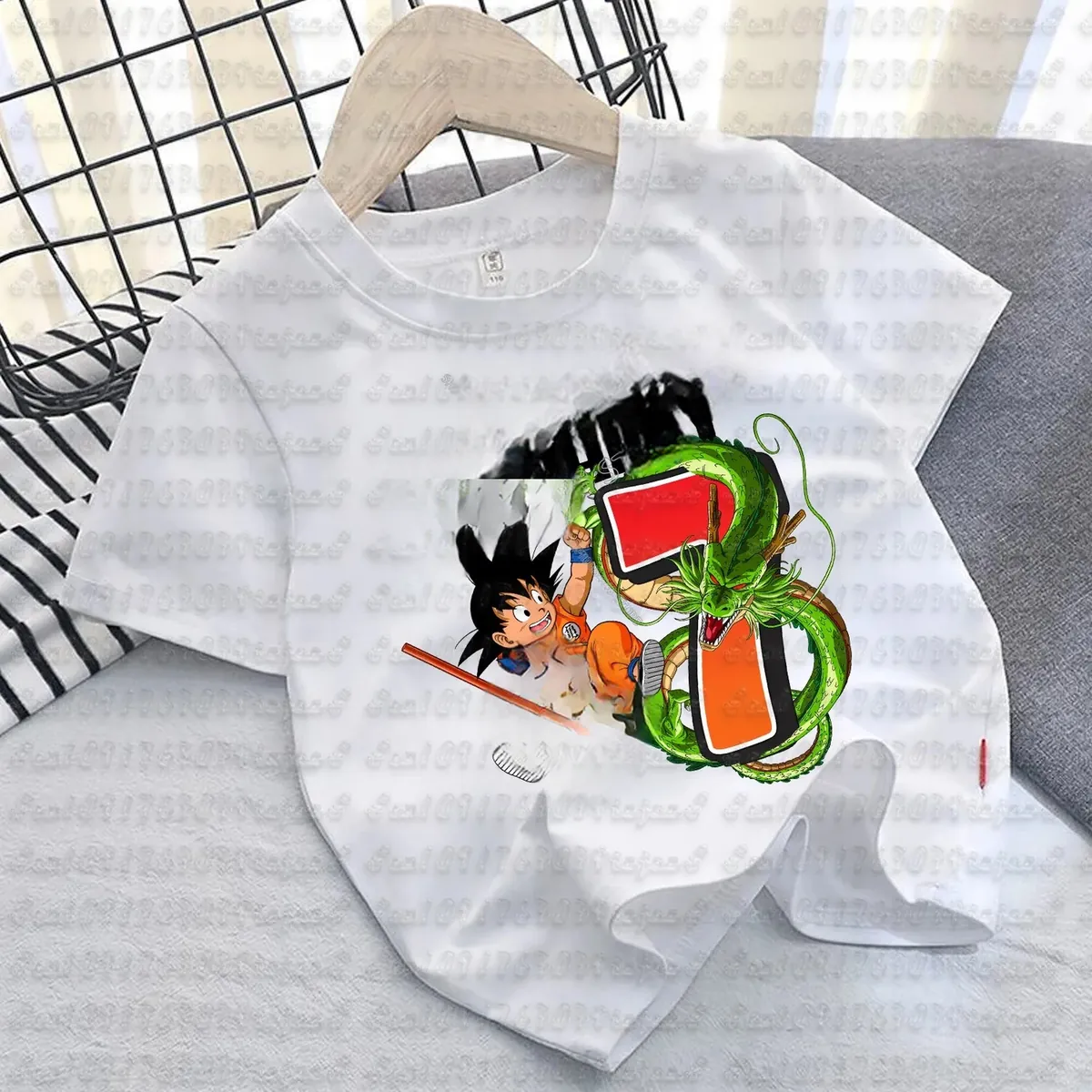Camiseta de Goku de algodón para niños, manga corta – cmt12611