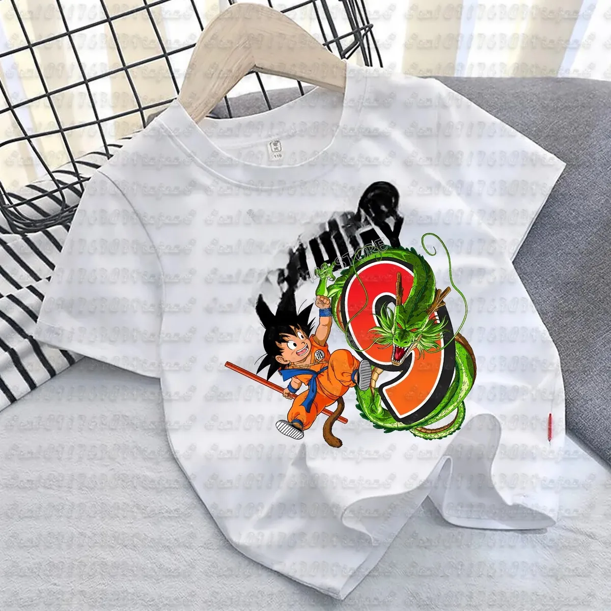 Camiseta de Goku de algodón para niños, manga corta – cmt12613