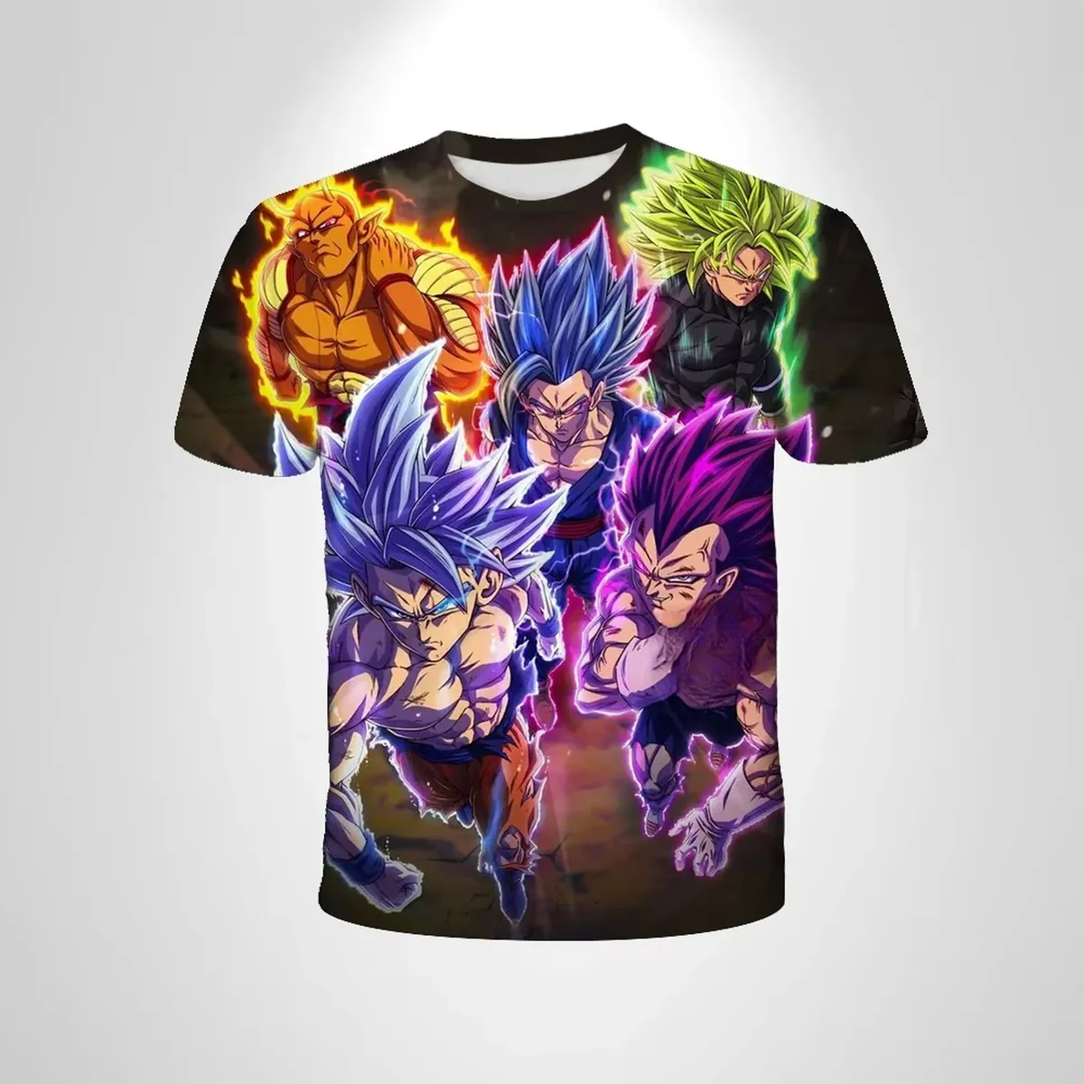 Camiseta de verano 2026 de Goku Super Saiyan para niños – vue 2