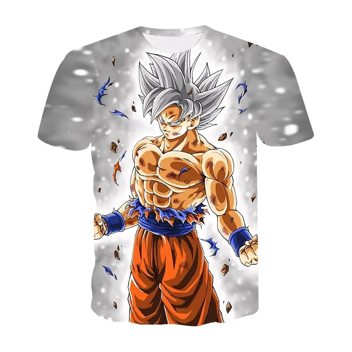 Camiseta de verano 2026 de Goku Super Saiyan para niños – tolhlz1431