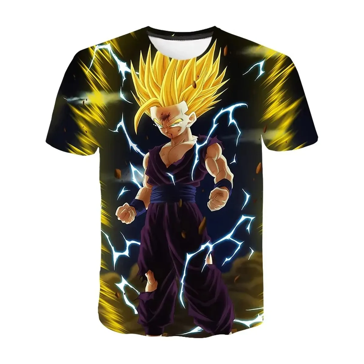 Camiseta de verano 2026 de Goku Super Saiyan para niños – tolhlz1432