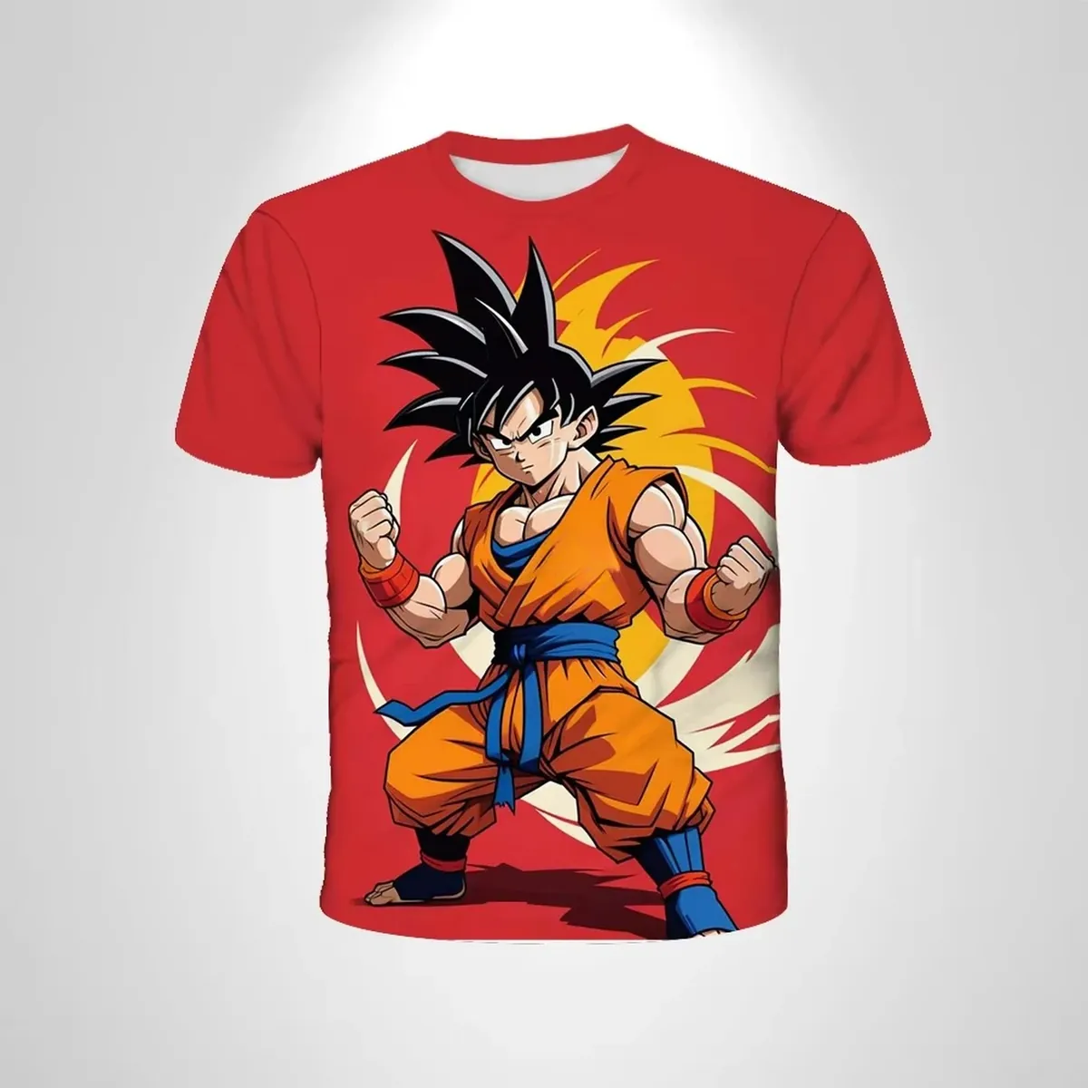 Camiseta de verano 2026 de Goku Super Saiyan para niños – tolhlz1438