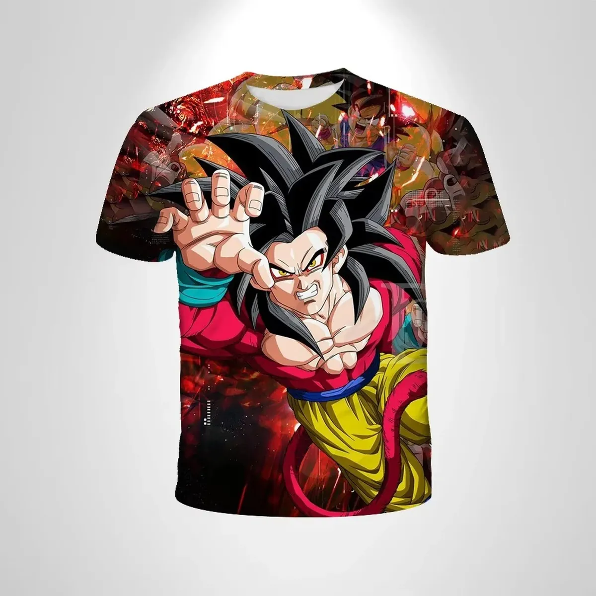 Camiseta de verano 2026 de Goku Super Saiyan para niños – tolhlz1439
