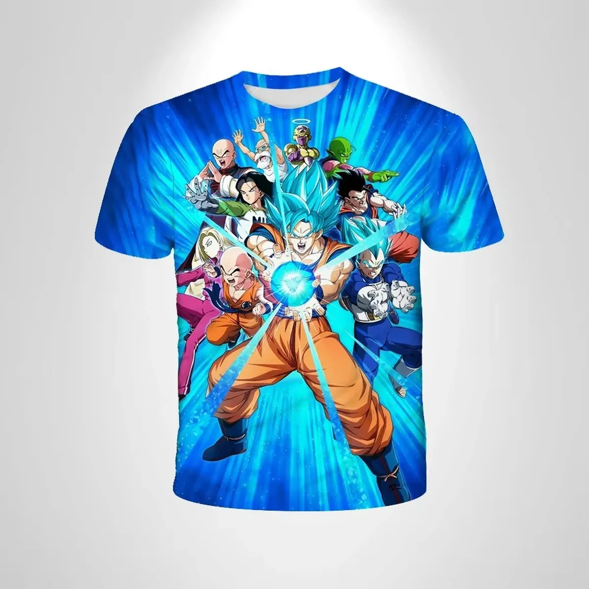 Camiseta de verano 2026 de Goku Super Saiyan para niños – tolhlz1441