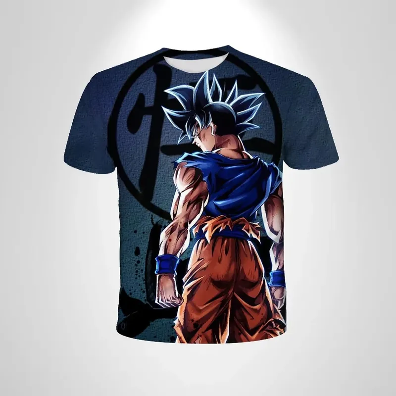 Camiseta de verano 2026 de Goku Super Saiyan para niños – Elige el diseño