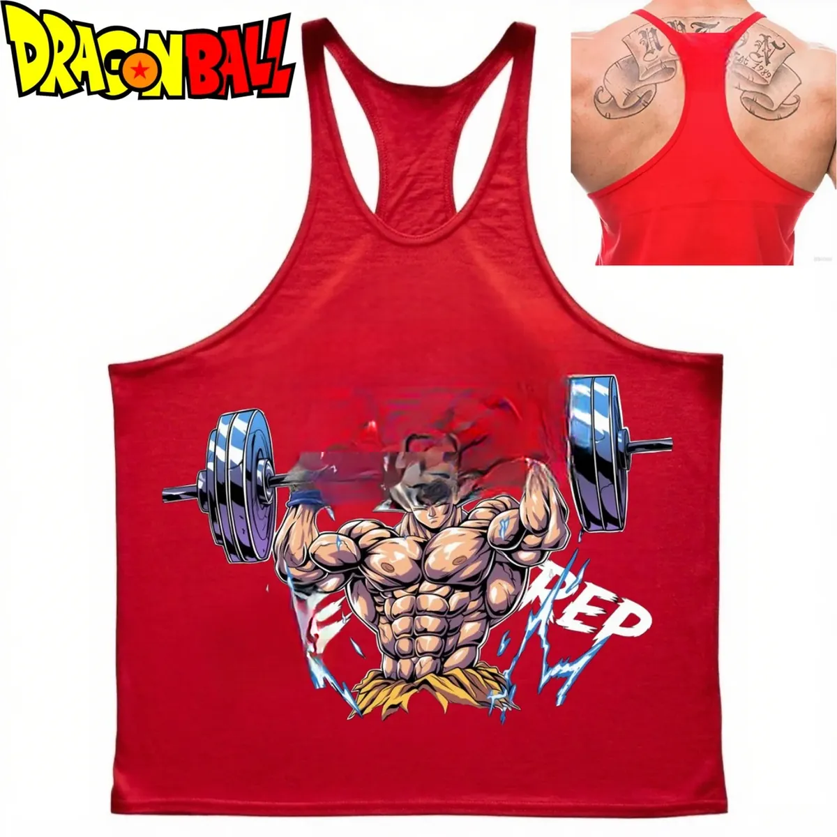 Chaleco de Goku para hombre, sin mangas de algodón – vue 2