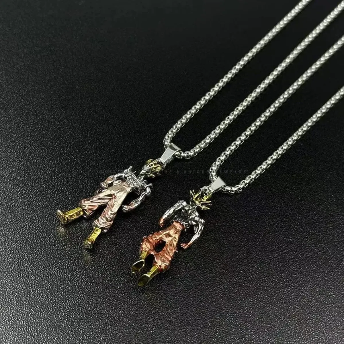 Collar de Dragon Ball de aleación con colgante de Goku Super Saiyajin – vue 3