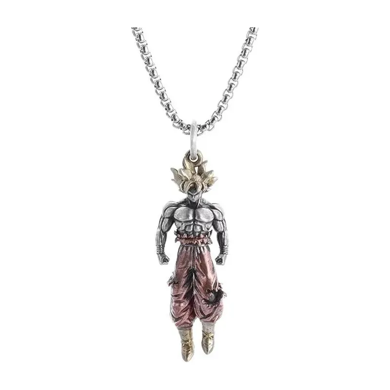 Collar de Dragon Ball de aleación con colgante de Goku Super Saiyajin – Un detalle para fans