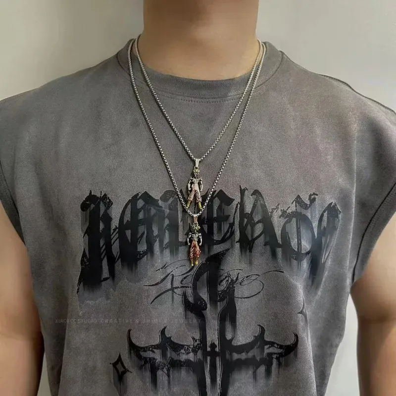 Collar de Dragon Ball de aleación con colgante de Goku Super Saiyajin – Desempácalo