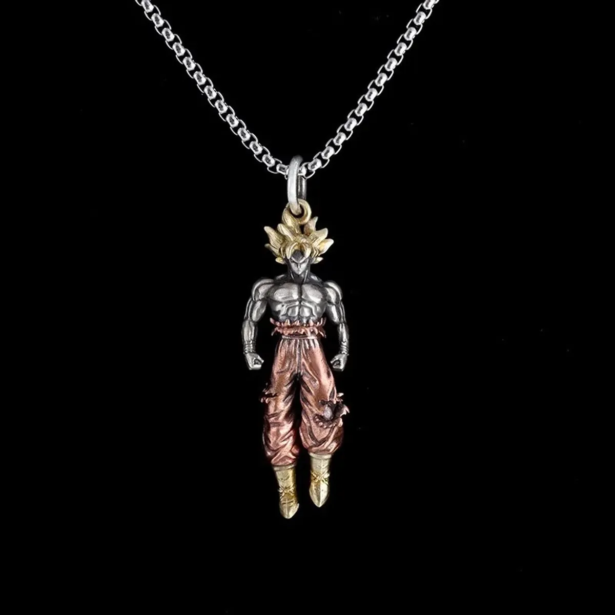 Collar de Dragon Ball de metal con colgante de Son Goku – vue 2