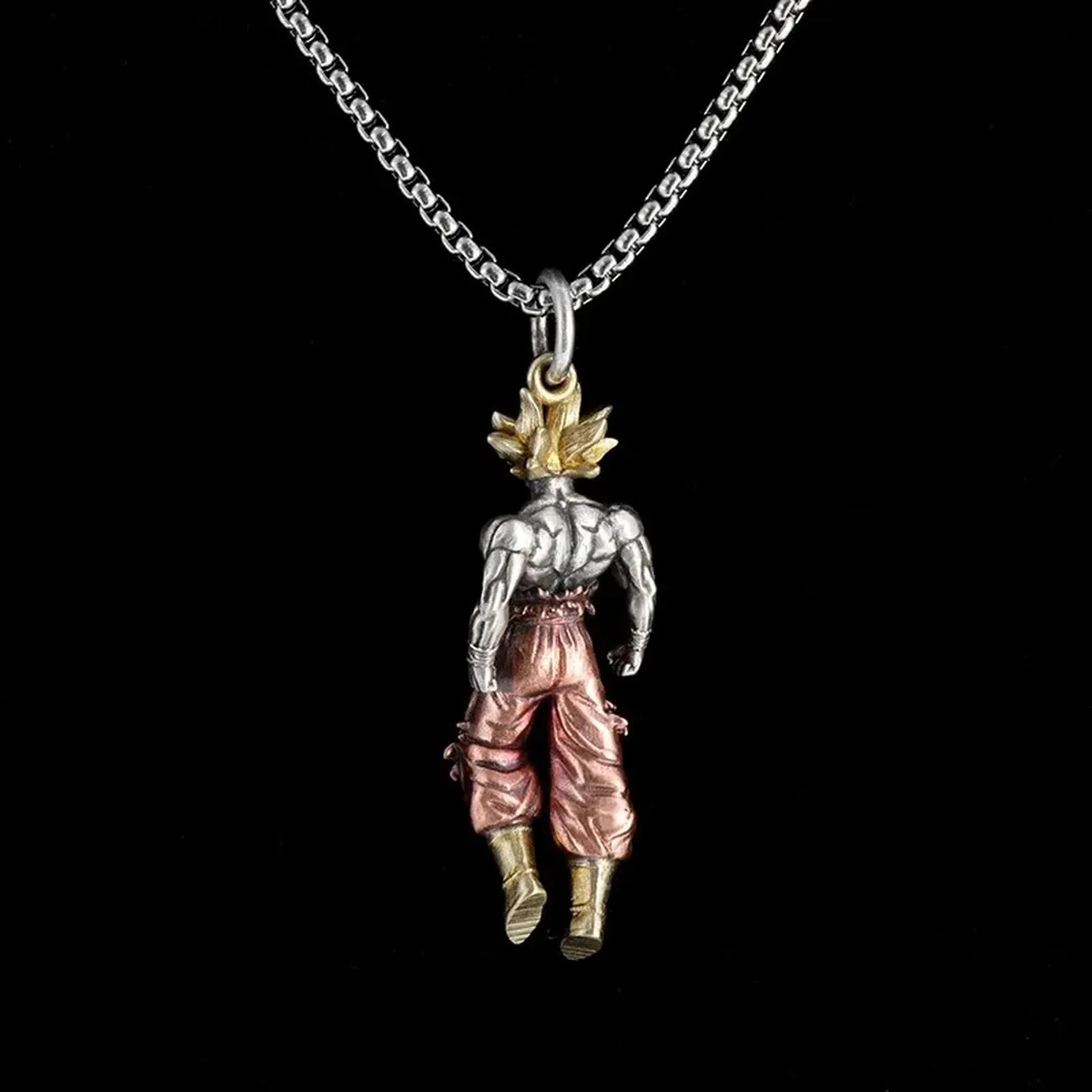 Collar de Dragon Ball de metal con colgante de Son Goku – vue 4