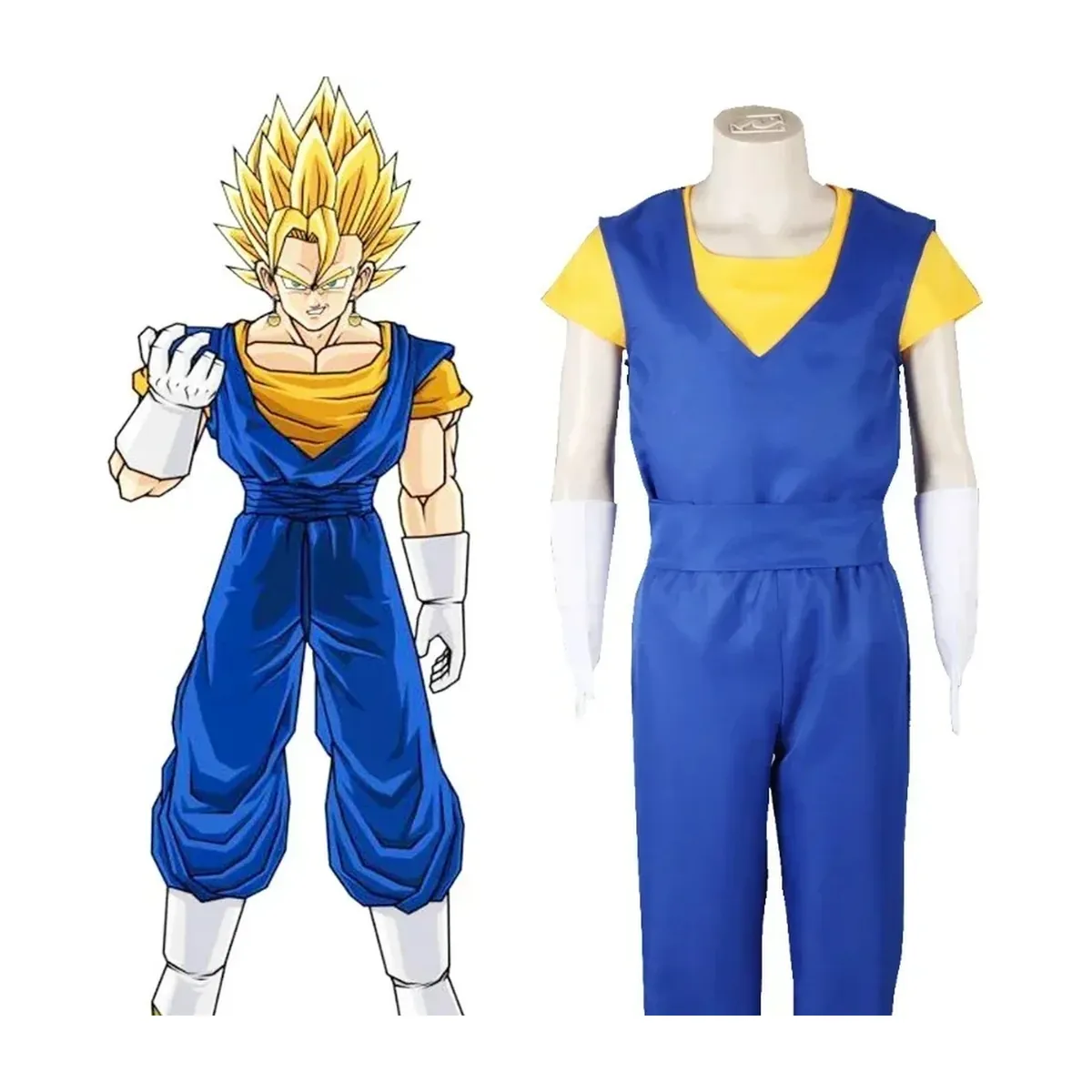 Cosplay Goku, Maestro Roshi y Piccolo: disfraz de Halloween en poliéster – vue 4
