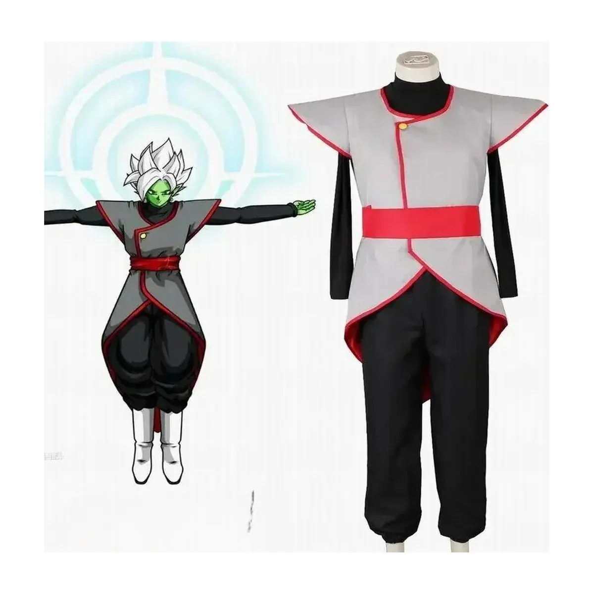 Cosplay Goku, Maestro Roshi y Piccolo: disfraz de Halloween en poliéster – f