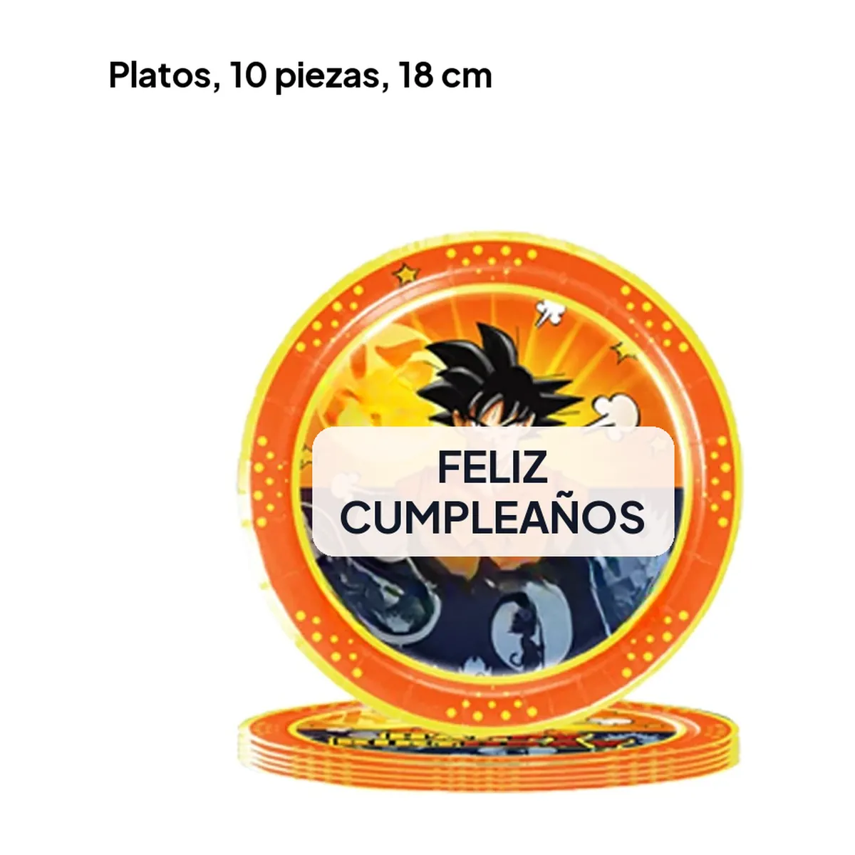 Decoración para fiesta de cumpleaños de Dragon Ball: set por piezas – vue 3