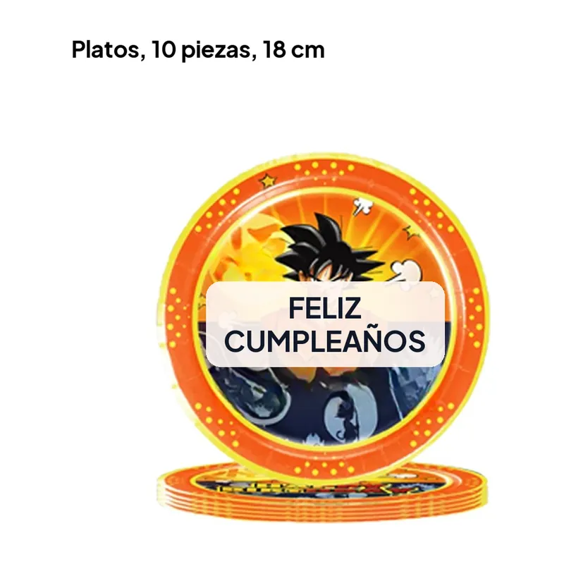 Decoración para fiesta de cumpleaños de Dragon Ball: set por piezas – Cada opción es una pieza o un paquete