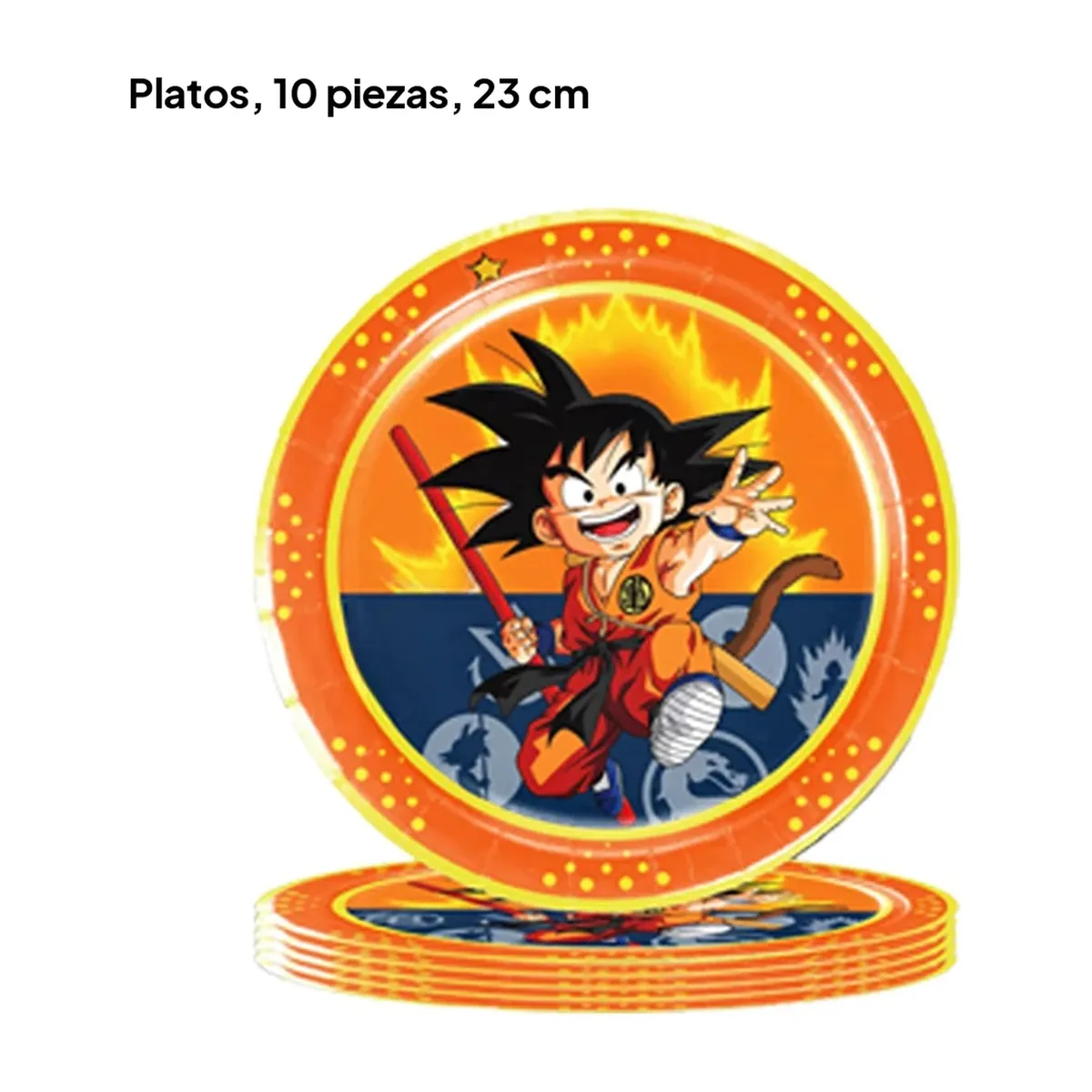 Decoración para fiesta de cumpleaños de Dragon Ball: set por piezas – vue 4