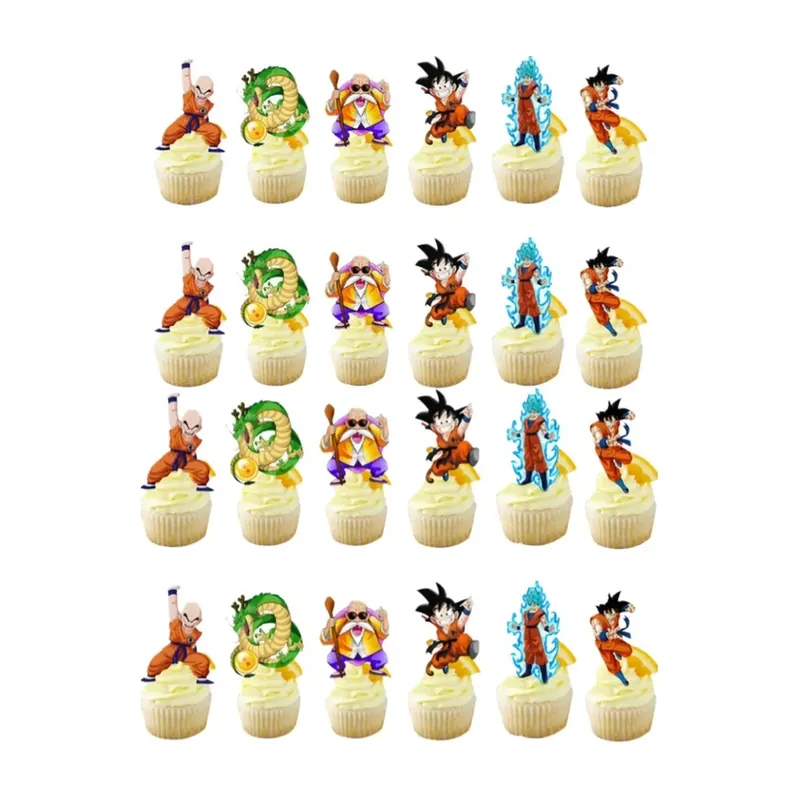 Decoración para pastel de Dragon Ball con figura de Goku – Elige la cantidad
