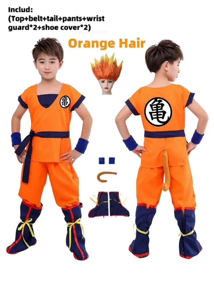 Disfraces de Halloween para niños y niñas disfraz de – gui hair orange, lot de 8 / audlt m( ), 160-170 cm