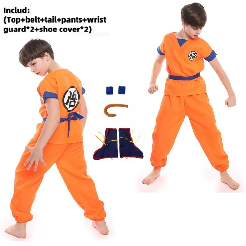 Disfraces de Halloween para niños y niñas disfraz de – wu no hair, lot de 8 / l(fit ), 125-135 cm