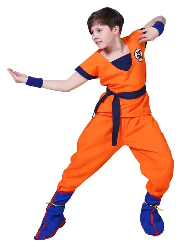 Disfraz de Anime Z Son Goku para niños, tallas de 100 a 148 cm