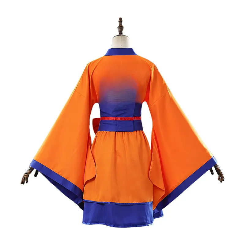 Disfraz de Goku estilo vestido kimono lolita para mujer, XS a XXXL – Poliéster y siete tallas