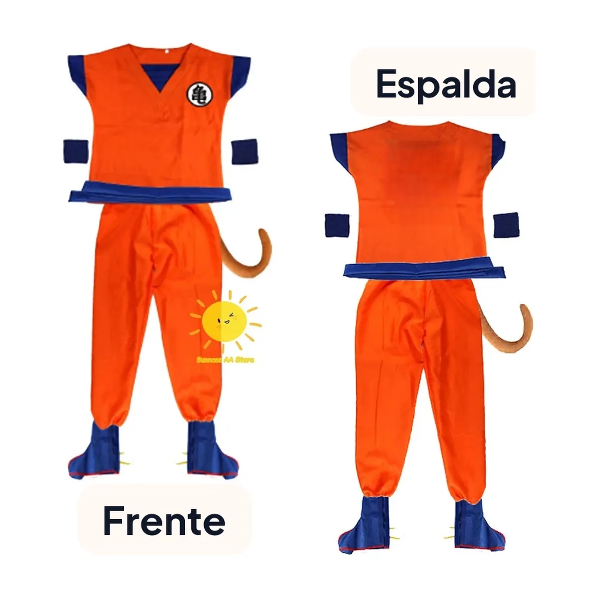 Disfraz de Goku para niños y adultos de Halloween, tallas de 95 a 185 cm – vue 3