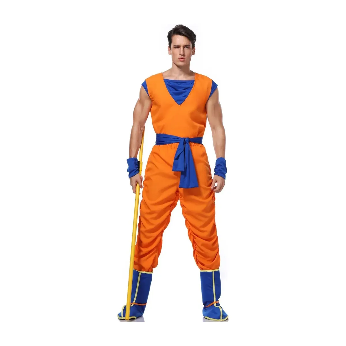 Disfraz de Halloween Super Saiyan para hombre, talla M a XL – vue 6