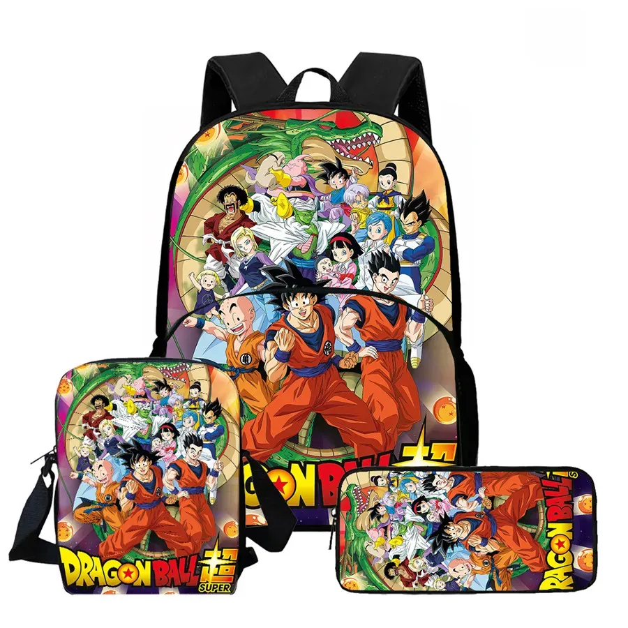 DRAGON BALL Juego de Mochila Escolar Ligera de 3 – my3pkwll022
